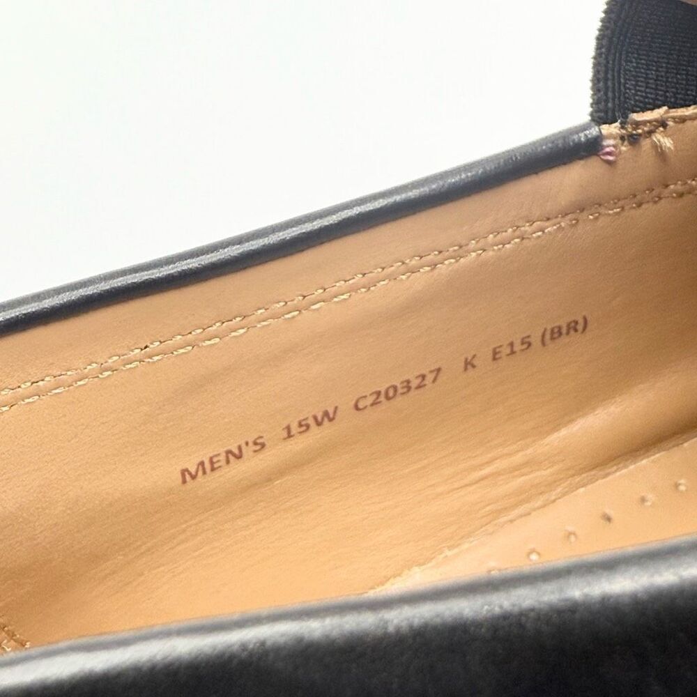 COLE HAAN GRAND OS Men's Dress Shoes Moc Toe Loafers Black Leather - US 15 Wide - Picture 8 of 13